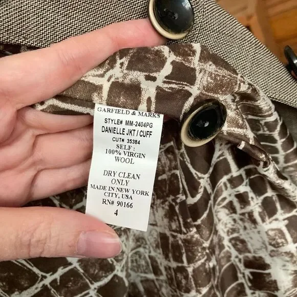 Garfield & Marks Wool Blazer women’s 4 - Picture 8 of 8